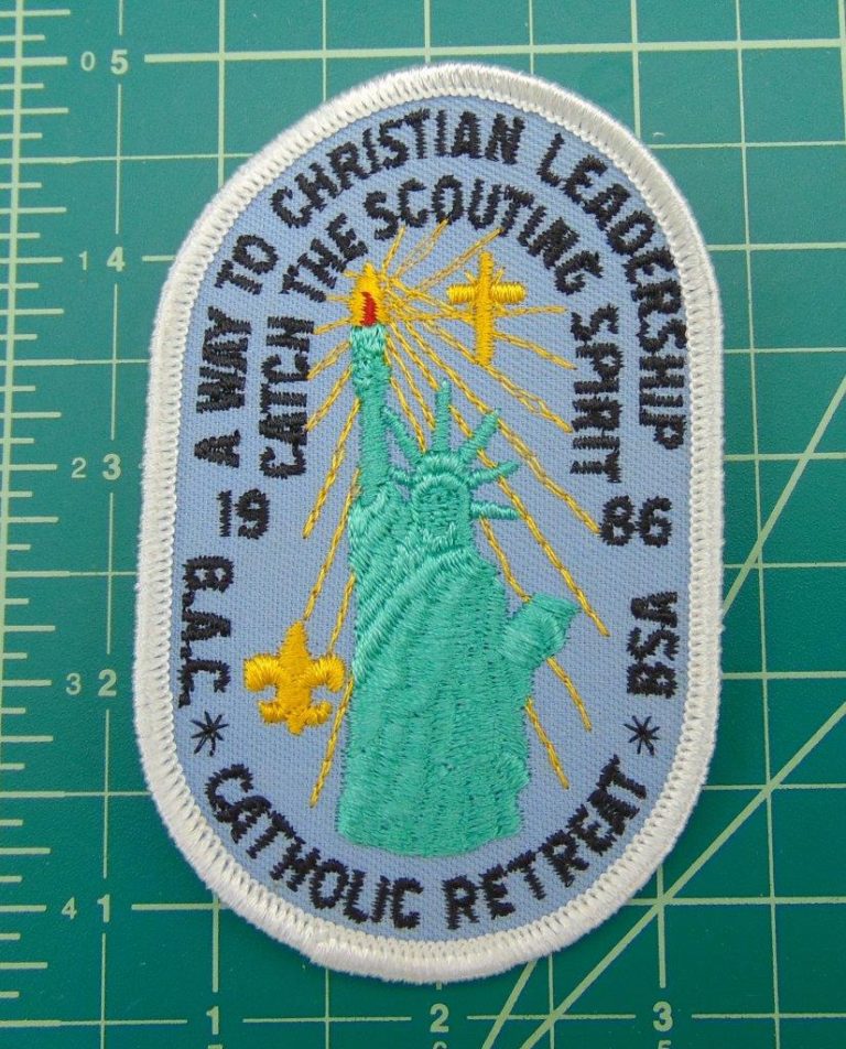Vintage Boy Scouts of America BSA 1986 Baltimore Catholic Retreat Patch