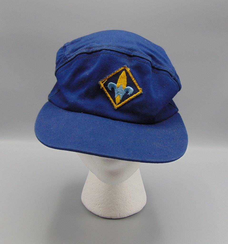 Vintage Boy Scouts BSA 1970's Blue Baseball Style Hat/Cap Webelos Patch Cub