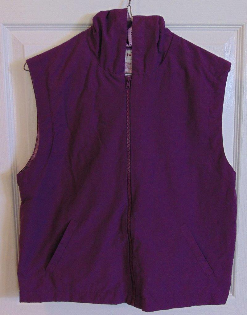 My Twinn Doll Matching Purple Vest Hoodie Child Size XXL