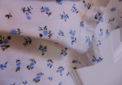 My Twinn Doll Matching Blue Floral Long Sleeve Shirt/Top Child Size M - Image 4
