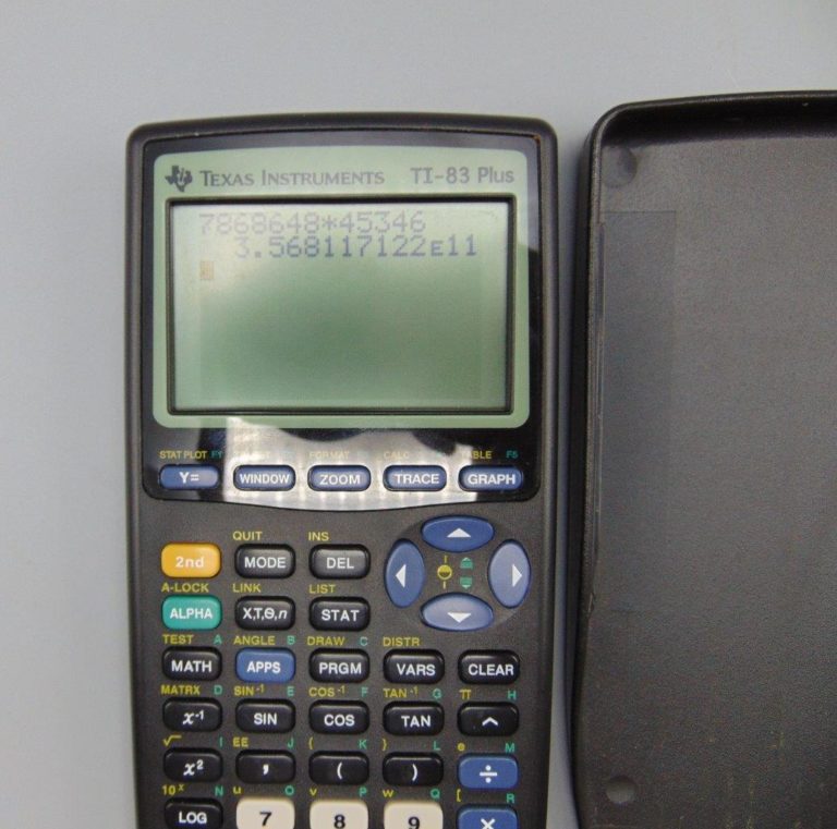 TI83 Plus Calculator Texas Instruments Working Black KC's Attic