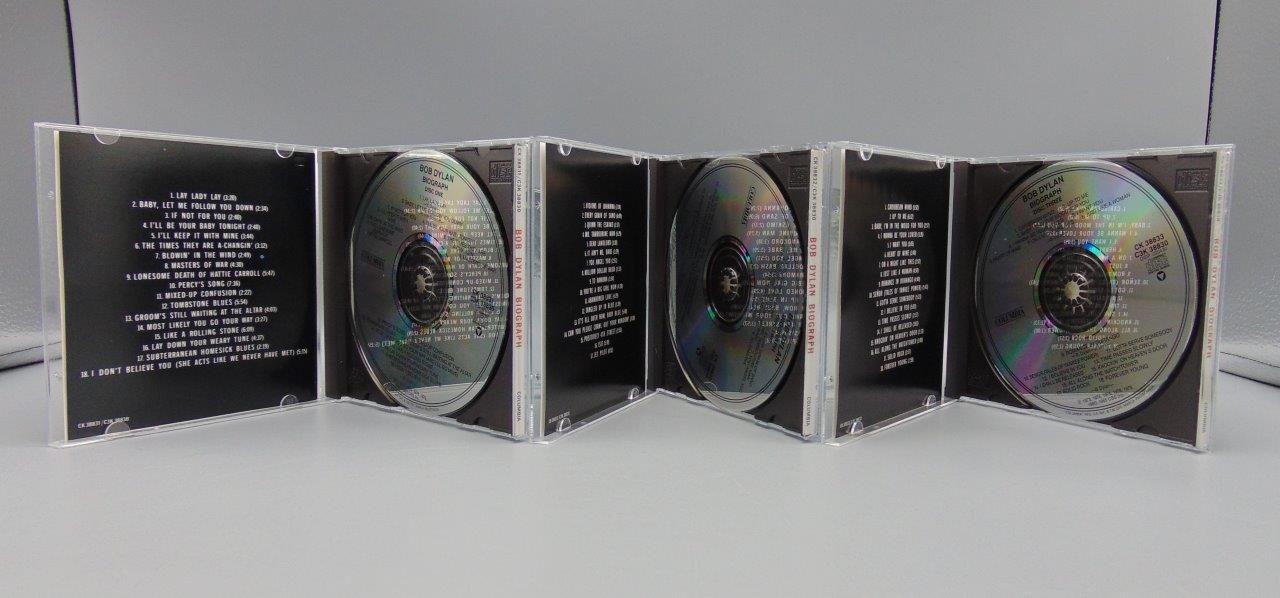 Bob Dylan Biograph 3-Compact Disc Deluxe Edition (3 CD Set, 1991) Box