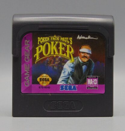 Poker Face Paul's Poker (Sega Game Gear, 1994) Cartridge Only
