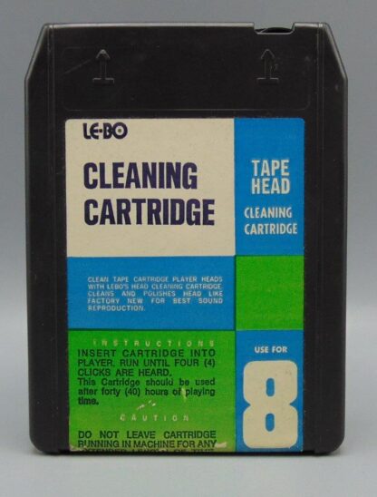 Cleaning Cartridge Le-Bo 8-Track Stereo Tape Cartridge