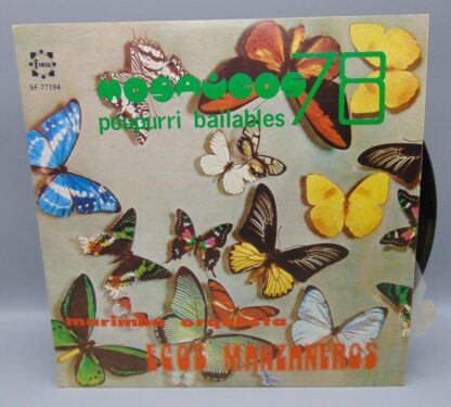 Popurri Bailable 78 Marimba Orquesta Ecos Manzaneros Fonica Records SF-77194 Album LP Vinyl