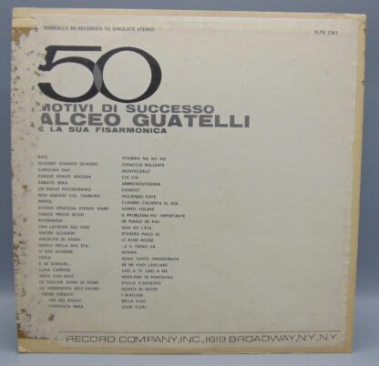 Giovanni Alceo Guatelli 50 Motivi Di Successo Fiesta Records FLPS - 1561 Album LP Vinyl - Image 2