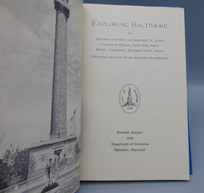 Exploring Baltimore Deussen & Evans Hardcover 1948 Revised Edition - Image 5