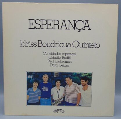 Idriss Boudrioua Quinteto Esperanca Record Album LP 992 288-1 Vision ‎Records Brazil