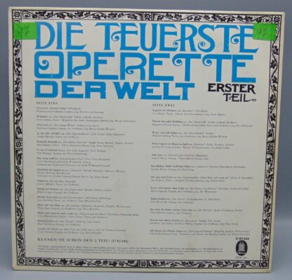 Die Teuerste Operette Der Welt Erster Teil LP  Records - Image 2