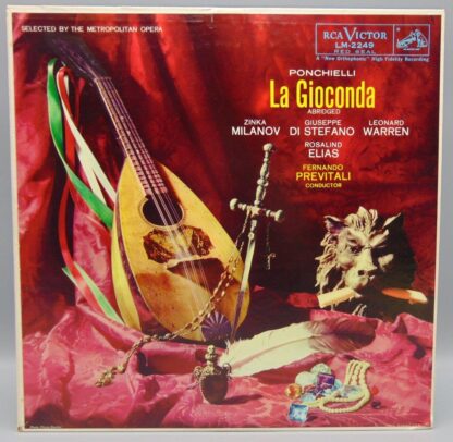 Ponchielli/Milanov/Stefano/Warren/Elias/Previtali La Gioconda (Abridged) RCA Victor Records LM-2249 Album LP Vinyl