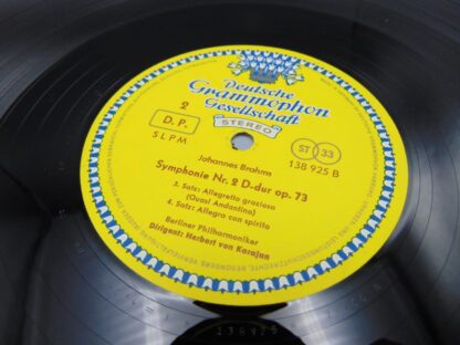 Orchestre Philharmonique De Berlin / Karajan / Brahms Symphony Nr. 2 LP 138 925 SLPM Deutsche Grammophon Records - Image 4