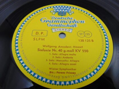 Mozart Symphoniker Fricsay Sinfonie Nr. 39 Sinfonie Nr. 40 138 125 SLPM Deutsche Grammophon - Image 5