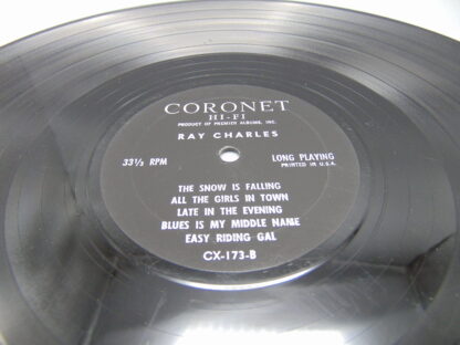 Ray Charles Record Album LP CX-173 Coronet Records Album Self-Titled - Image 4