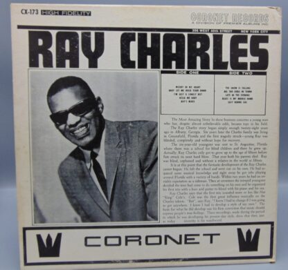 Ray Charles Record Album LP CX-173 Coronet Records Album Self-Titled - Image 5