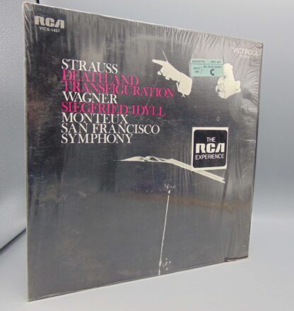 Monteux, Strauss, Wagner, San Francisco Symphony Death and Transfiguration/Siegfried Idyll LP VICS-1457 RCA Victrola Record Album