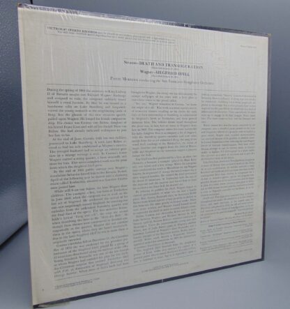 Monteux, Strauss, Wagner, San Francisco Symphony Death and Transfiguration/Siegfried Idyll LP VICS-1457 RCA Victrola Record Album - Image 2
