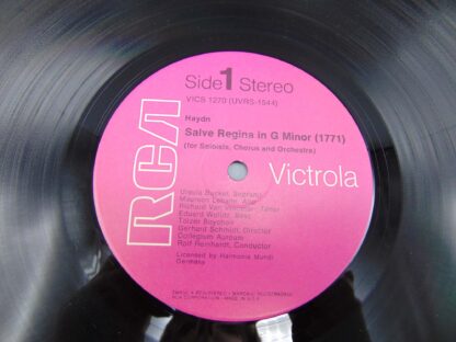 Mozart/Boychoir/Reinhardt/Collegium Aureum/Haydn: Salve Regina in G Minor LP VICS-1270 RCA Victrola Record Album - Image 5