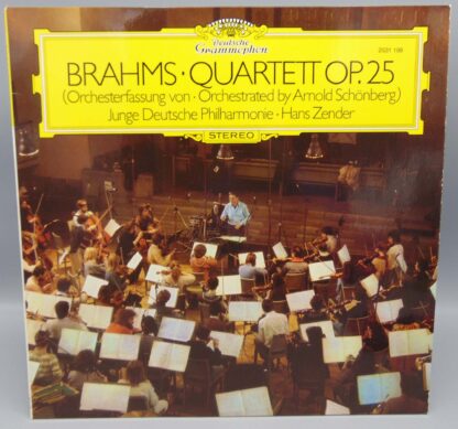 Johannes Brahms/Arnold Schönberg Klavierquartett G-Moll Op. 25 LP 2531 198 Deutsche Grammophon Records