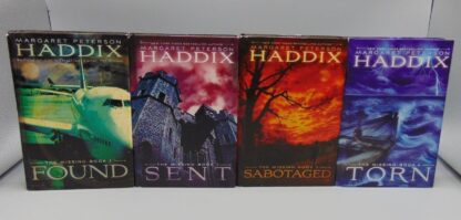Lot of 4 Found/Sent/Sabotaged/Torn Novels Margaret Peterson Haddix The Missing Volumes 1-4 Hardcovers - Image 2