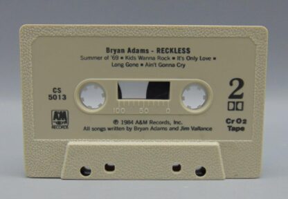 Bryan Adams Reckless (Cassette, 1984, A&M) CS 5013 - Image 4