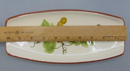Golden Grape Stangl 10" Pickle Dish Rectangular Serving Plate Cheese Relish - Image 3