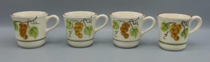 Lot of 4 Sets of Golden Grape Stangl Cups and Saucers - Image 4