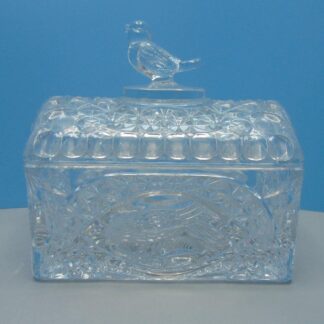 Hofbauer Byrdes Large Trunk/Chest Box and Lid Lead Crystal Trinket