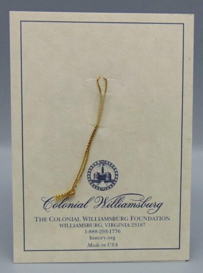 Colonial Williamsburg 2015 Christmas Ornament 24K Gold Finish - Image 2