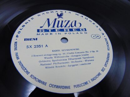 Karol Szymanowski Two Violin Concertos Record Album LP Vinyl SX 2356 Polskie Nagrania Muza Records - Image 5