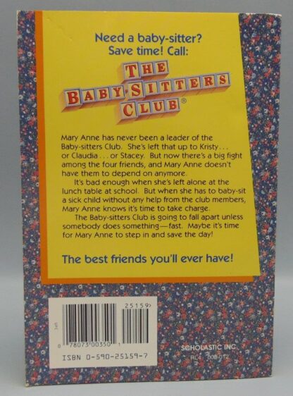 The Babysitters Club #4 Mary Anne Saves the Day By Ann M. Martin - Image 2