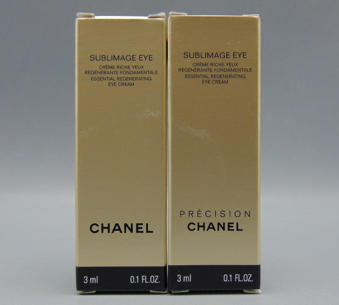 Lot of 2 Chanel Sublimage Eye Essential Rejuvenating Cream 3 ml .1