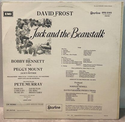 Starline David Frost Presents Jack And The Beanstalk (EMI Records, 1972) SRS 5145 Vinyl LP - Image 5