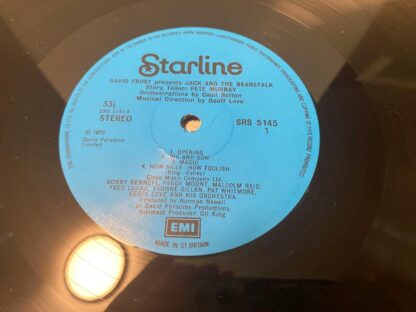 Starline David Frost Presents Jack And The Beanstalk (EMI Records, 1972) SRS 5145 Vinyl LP - Image 3