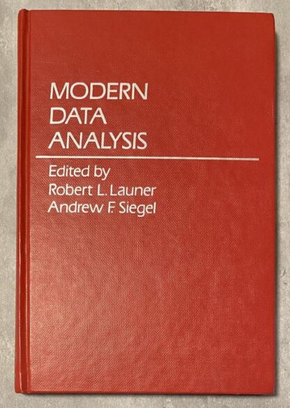 Modern Data Analysis HC 1980 Proceedings of a Workshop US Army Research Office Launer Siegel