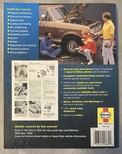 Ford Pick-ups and Bronco Haynes Repair Manual 1980-1996 36058 - Image 4