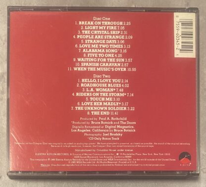 The Best of the Doors (2xCD, 1985) Elektra E2 60345 fat box - Image 5