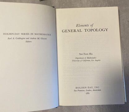 Elements of General Topology Hu HC 1964 Holden-Day - Image 3