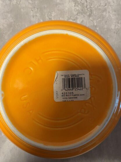 Fiesta Fiestaware Tangerine Medium Multi Purpose 8 5/8" Mixing Bowl P86 - Image 2