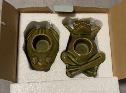 Partylite Floating Frogs Votive Candle Holders